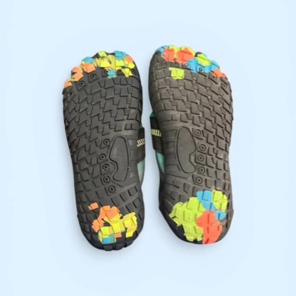 UBFEN Water Shoes Green Black Quick Dry Non-Slip Kids EU 36 (US 4-4.5)